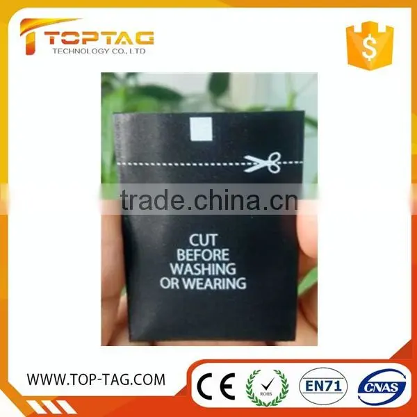 Rewritable ISO18000-6C Alien 9662 Woven UHF Clothing Rfid Tag