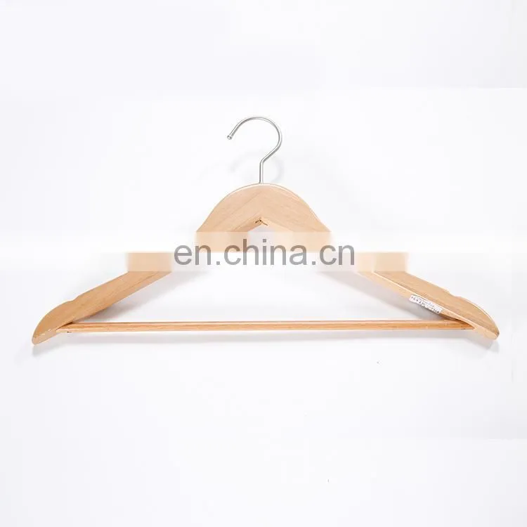 Honeyson Hotel Anti Theft Wooden Clothes Coat Hanger Hot Sale