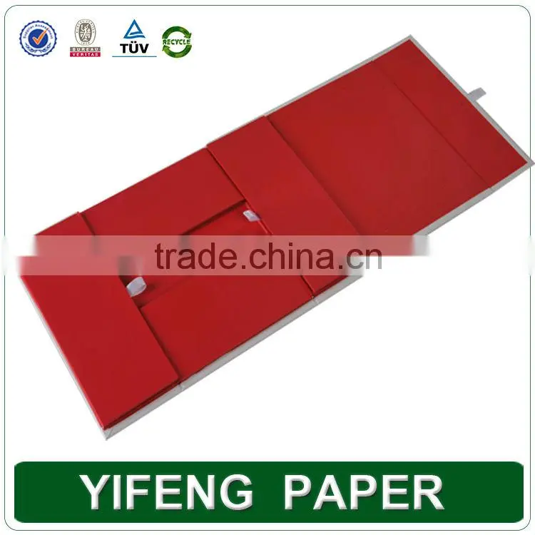 China mnufaturer hot stmping printing cardboard magnetic green folding box