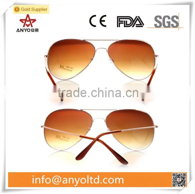 Metal frame UV400 sunglasses