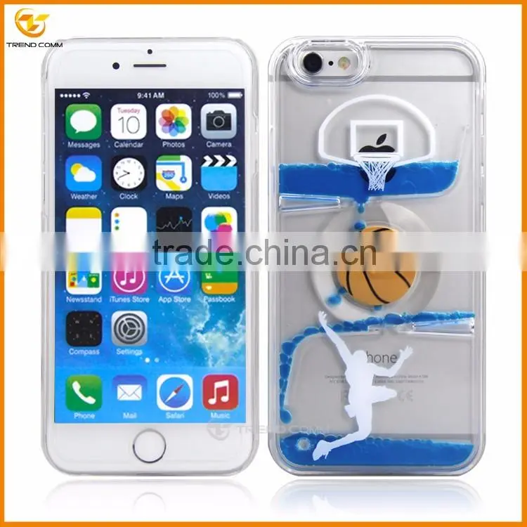 high quality clear flow liquid crystal case for iphone 6