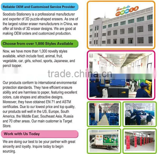 YiWu Soododo Mini Vegetable Shape Froup eraser