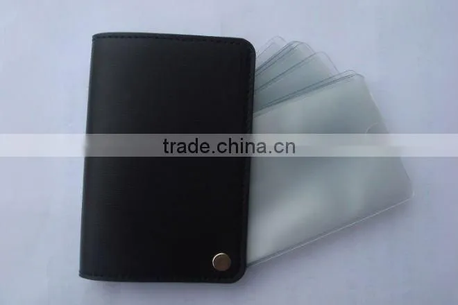 PVC name card holder with sleeves