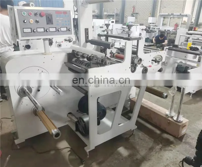 USK320 Roll to Roll Automatic Self Adhesive Blank Barcode Sticker Rotary Kiss Die Cutter Slitter Rewinder Machine
