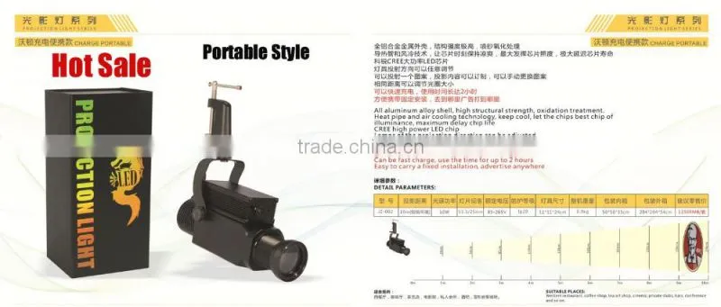 Gobo projector 10W 20W 30W gobo manufacture from china