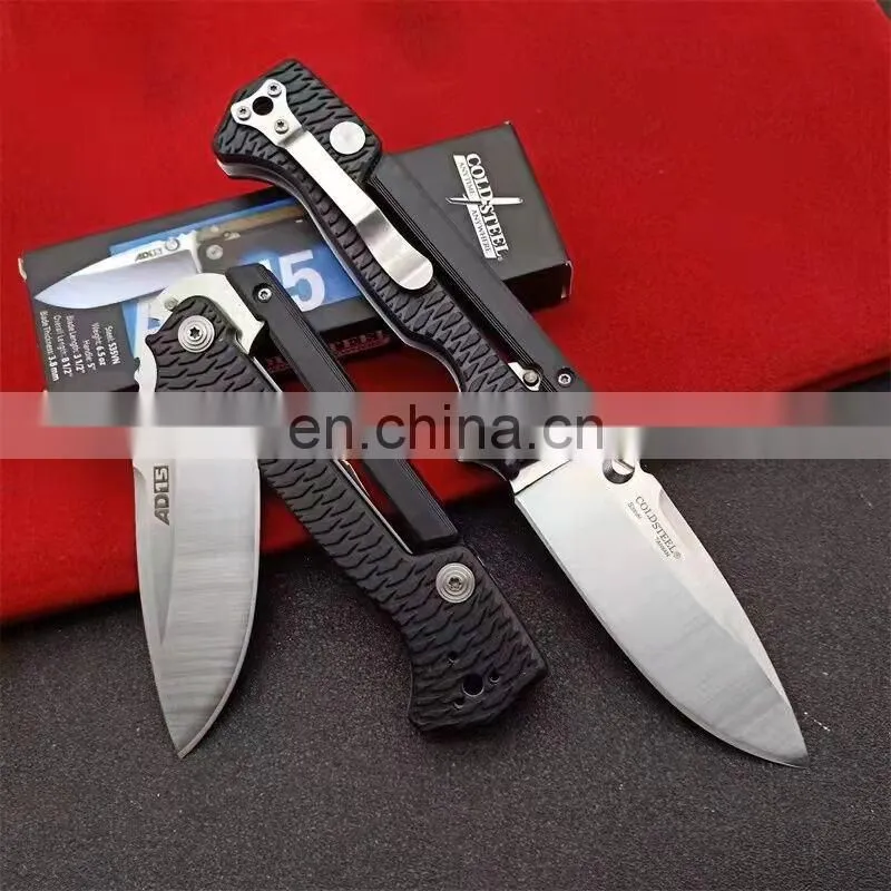 Cold Steel AD-15 Scorpion Pocket Tactical Survival Hunting Folding Knife 3.68" S35VN Blade Black G10 Handles Outdoor EDC Tools