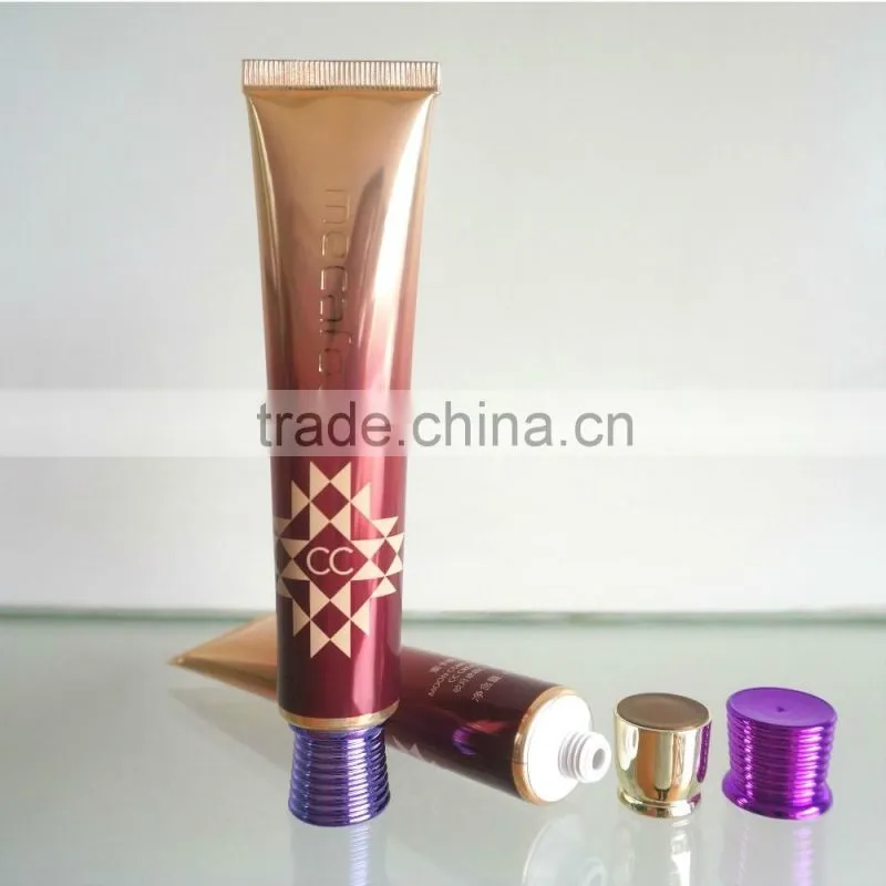 30mll CC cream tube plastic tube for cosmetic packaging with screw cap