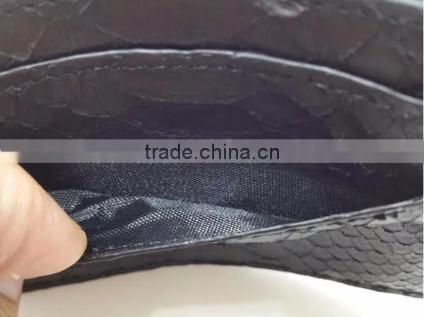 2016 New Custom Luxury Python Skin Wallet Men's Card Holder Genuine Leather Wallet Water Proof