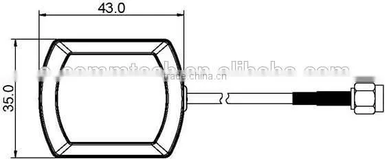 1575.42 MHz active gps ceramic patch antenna for car tracking system