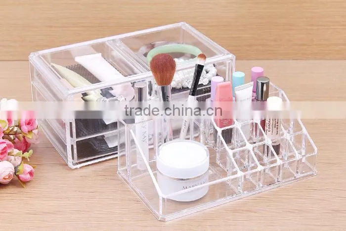 C39 ANPHY Large 4 drawers PS crystal Makeup Box washroom storage rack for jewelrys cosmetics acessories