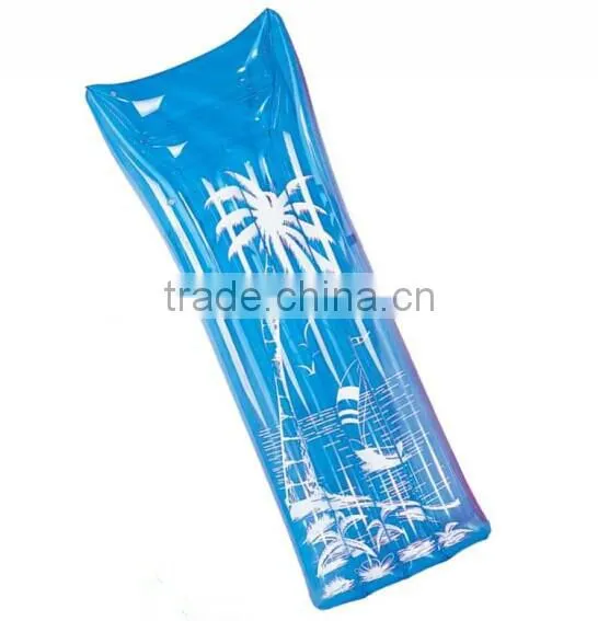Inflatable beach mattress, colourful pvc beach air mattres for sale