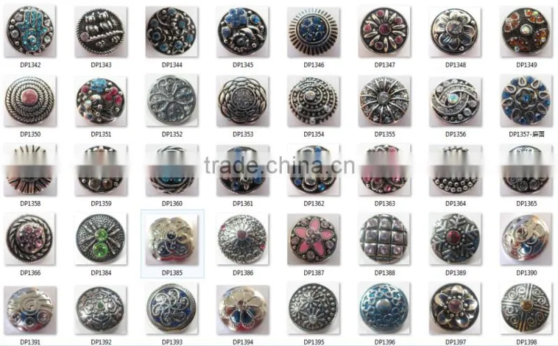 vnistar aqua blue watch face snap button NC001-3, fit button ring and button bracelet