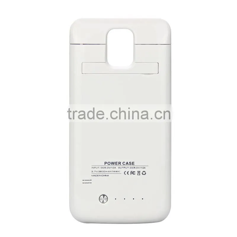 Ultra slim 3800mAh External Backup Battery Charge Case For Samsung Galaxy S5