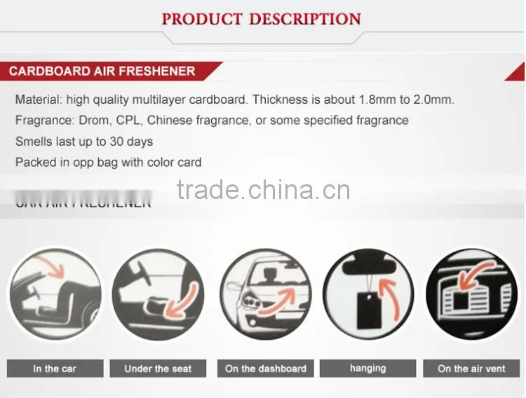 shaped air freshener