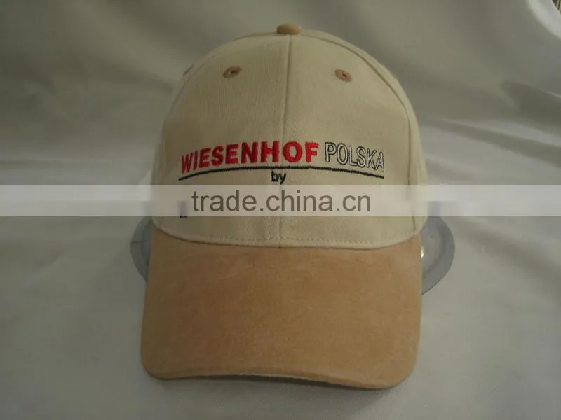 wholesale custom suede baseball cap hat