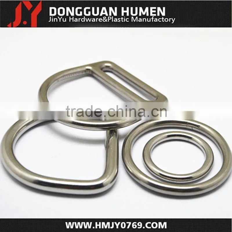 Hot sale stainless steel carabiner d-ring for luggage
