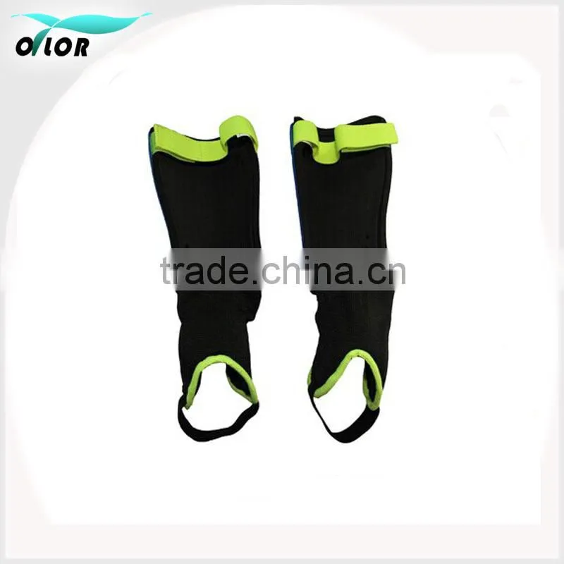 Sports safety pp eva materials football shin guard with elastic strap