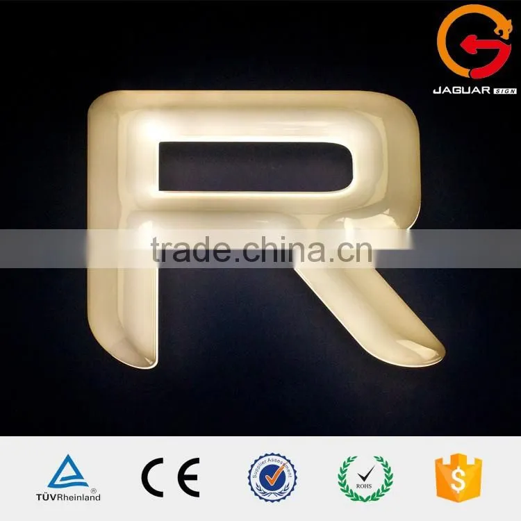 2016 custom made chraming metal logo crafts stainless steel numbers