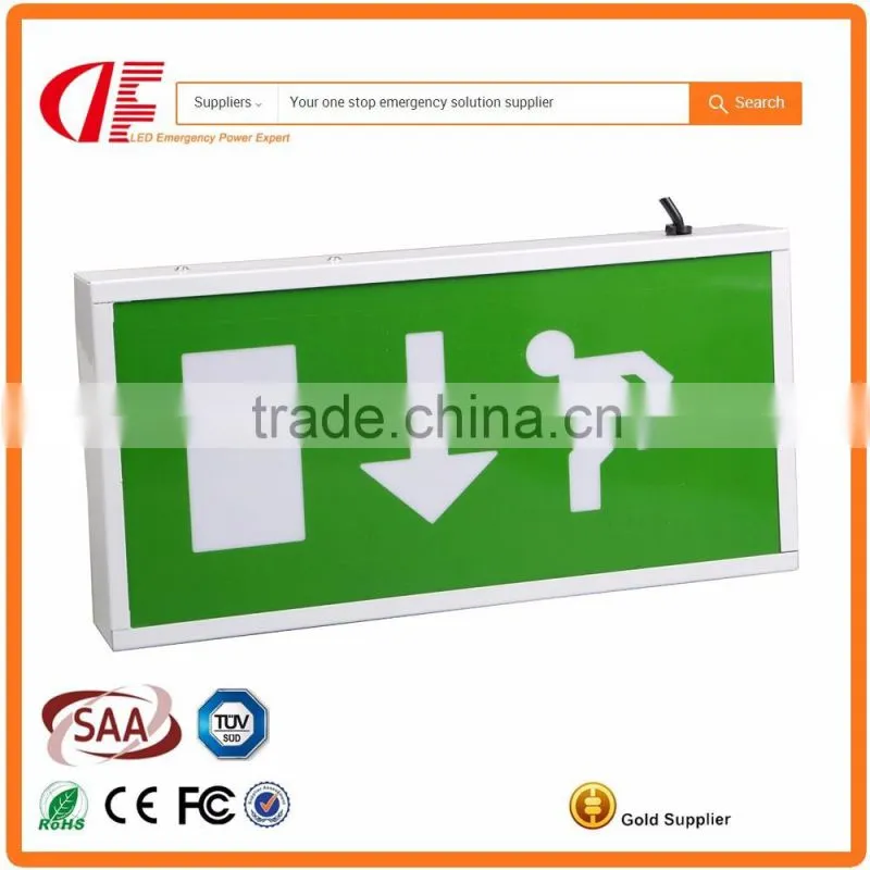 IP20 / IP40 Rechargeable Emergency LED exit sign lamp exit light