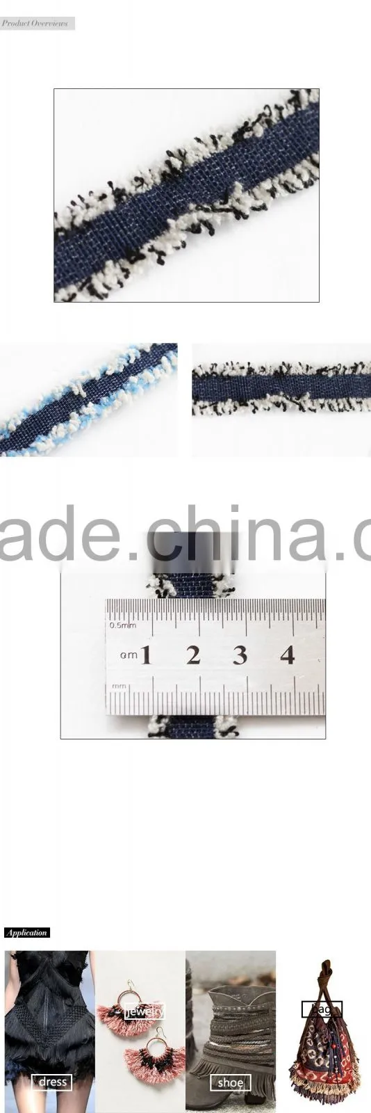 Promotional turquoise ruffle ribbon trimming in Guangzhou
