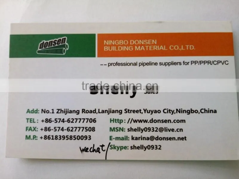PPR FITTINGS PPR PIPE PPR ELBOW Coupler Tee Valve Plug Clip
