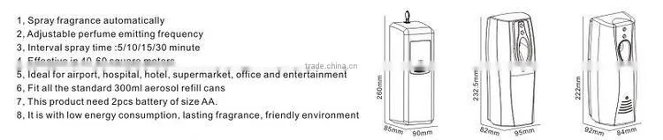wholesale toilet remote control automatic aerosol dispenser