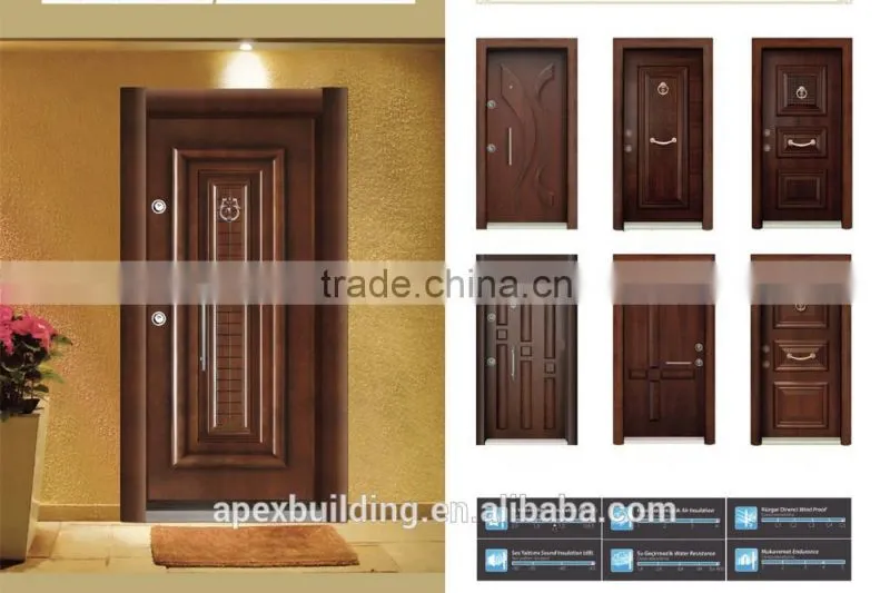 Turkey solid wood armored door armored wood door, bullet proof door ,anti-theft door