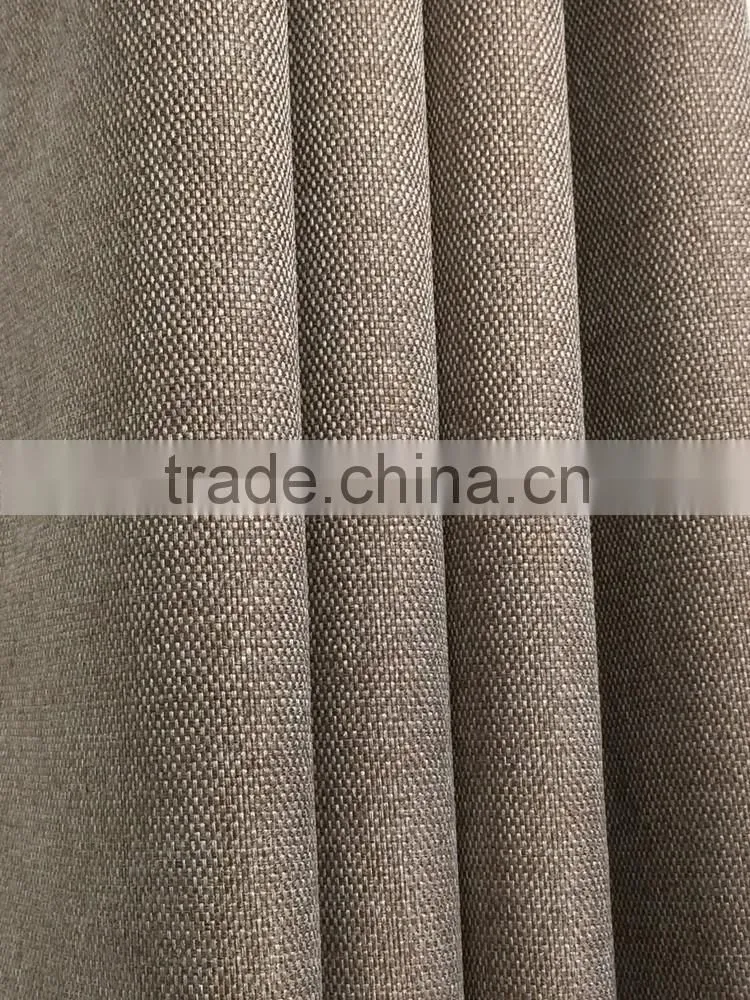 100% polyester plain color blackout curtain fabric