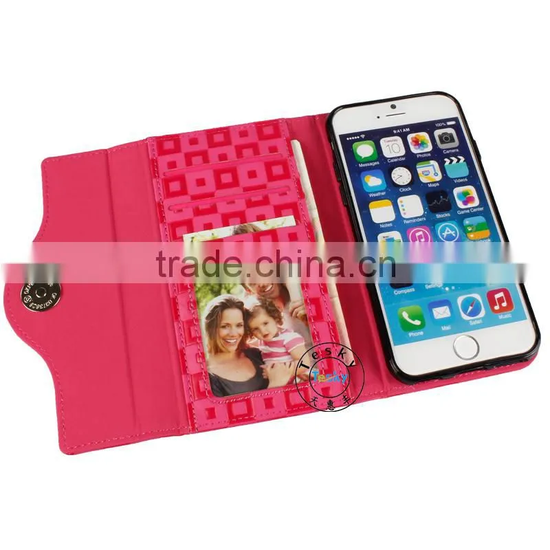 shockproof case for iphone 6, card slots case for iphone 6 ,for iphone 6 flip leather case