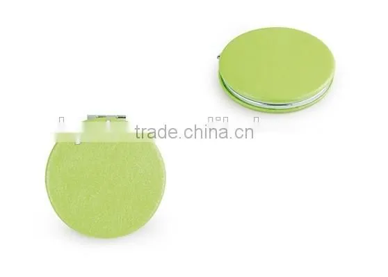 Hot sale PU double round mirror cosmetics