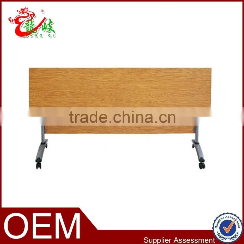 hot sale economy steel drafting table with wood grain finish