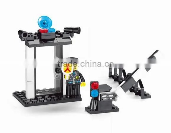 Guangdong block toys DIY kids 3d police building blocks intellect set toys