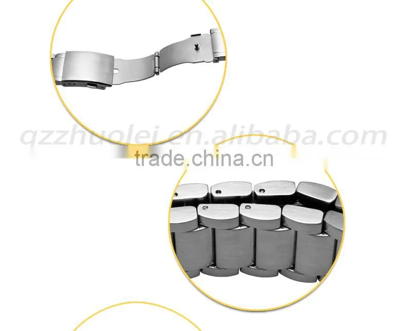 24|26|28mm high quality imported stainless steel watch bracelet Wholesale 3PCS