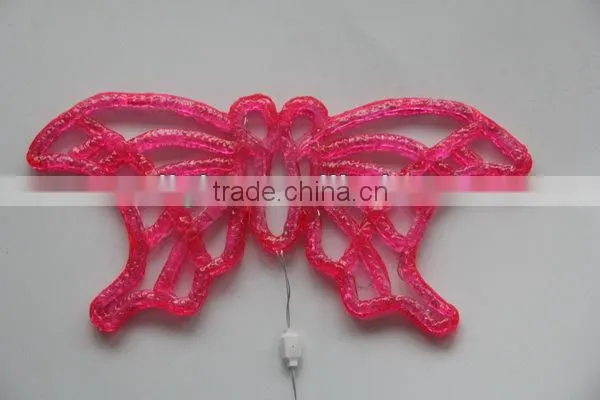 cheap LED acrylic butterfly christmas decorative light