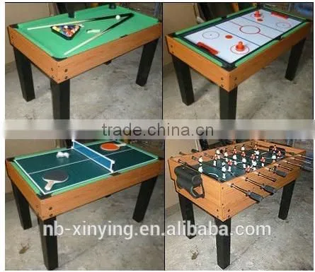 Hot selling 4 in 1 game table set including football,billiard,pingpong and air hockey Wholesale Price