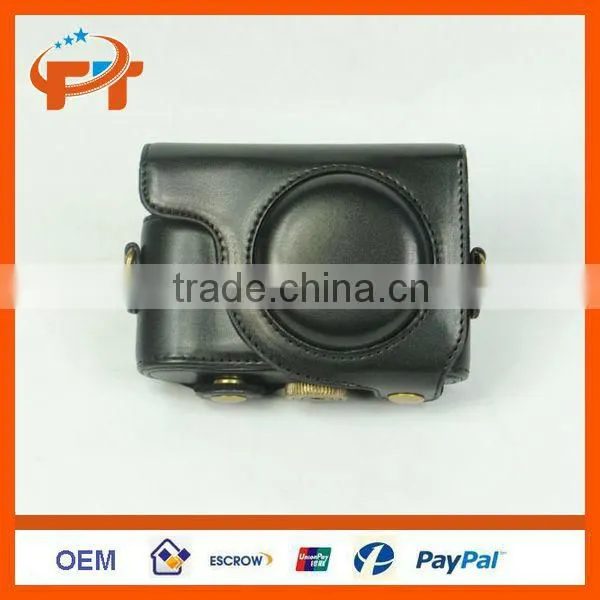 Leather Camera Case Bag for Casio EXILIM EX-ZR1000 Digital Compact Camera