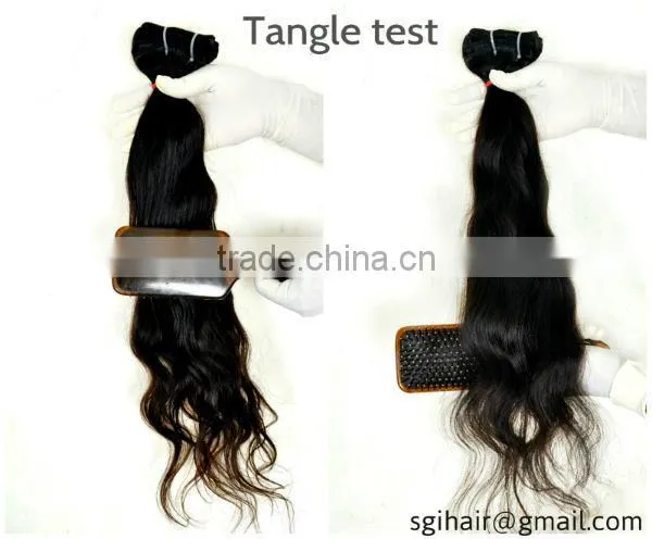 Machine weft virgin indian remy hair