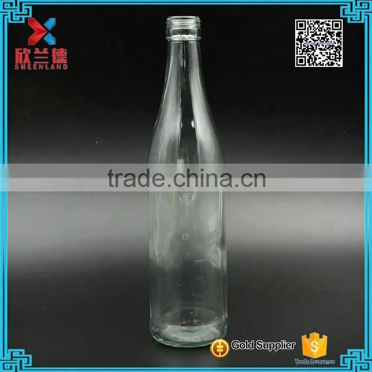 2016 hot sale classical round spirit bottle/empty liquor beverage bottle 450ml