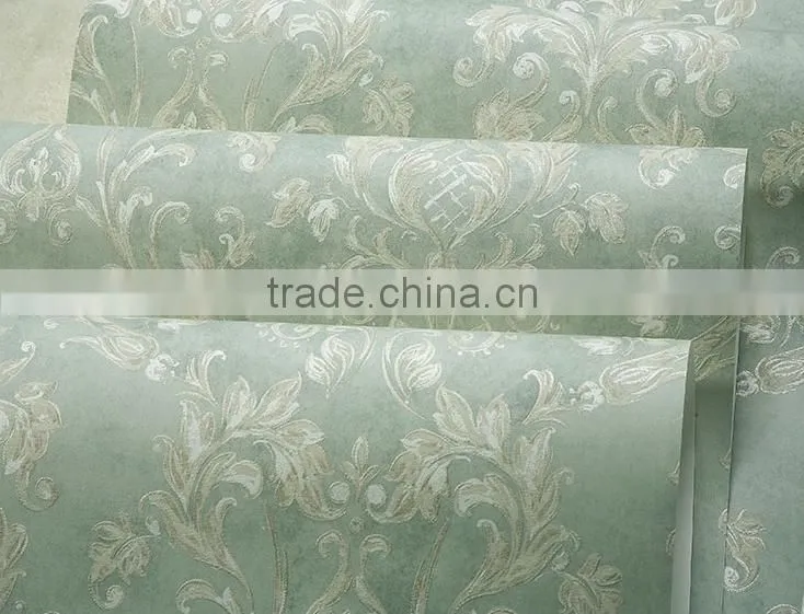 Damask Non Woven Home Decoration Wall Paper