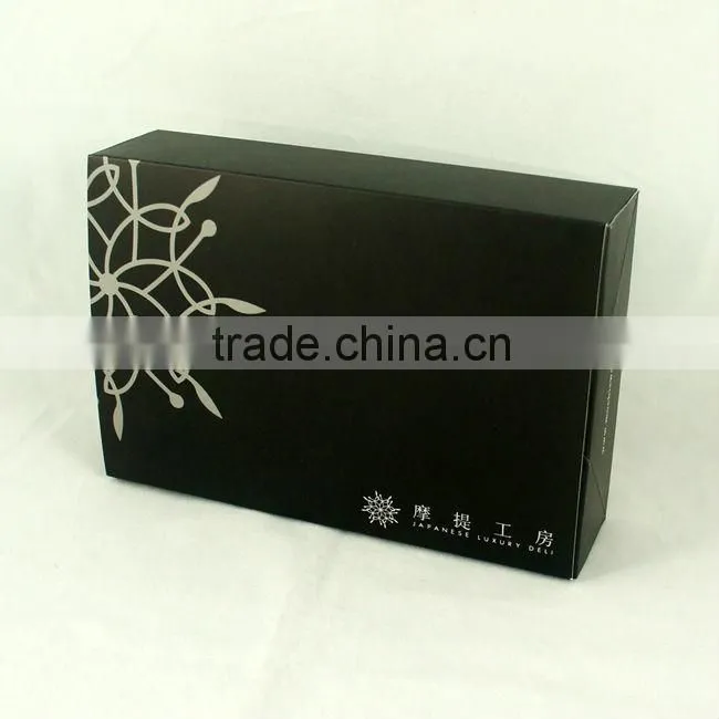 High quality black folded box
