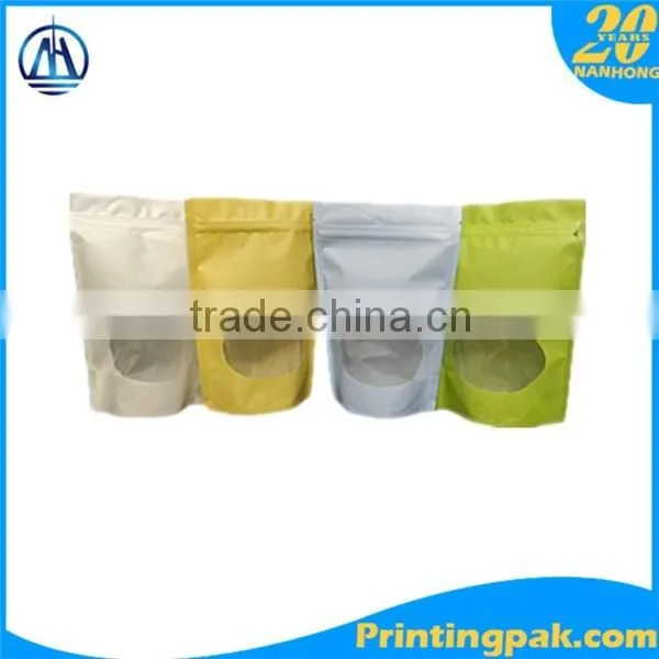 Gravure Printing Plastic lined Kraft brown paper coffee bag