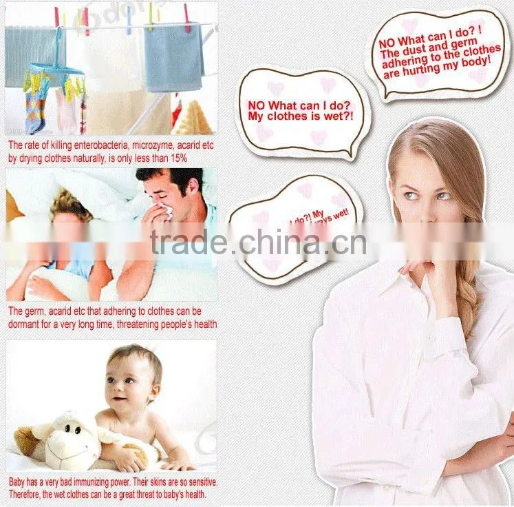 KP-90 aluminum sunshine baby clothes dryer