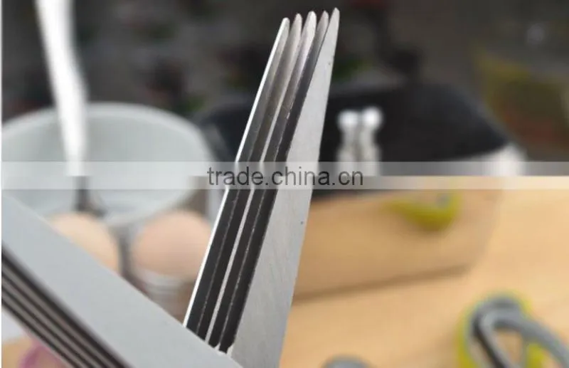 7" 5 Layers blade Kitchen Herb Scissors