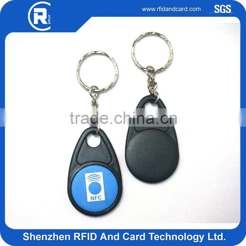LF 125KHZ EM4200 RFID keyfob tag ABS with keyring