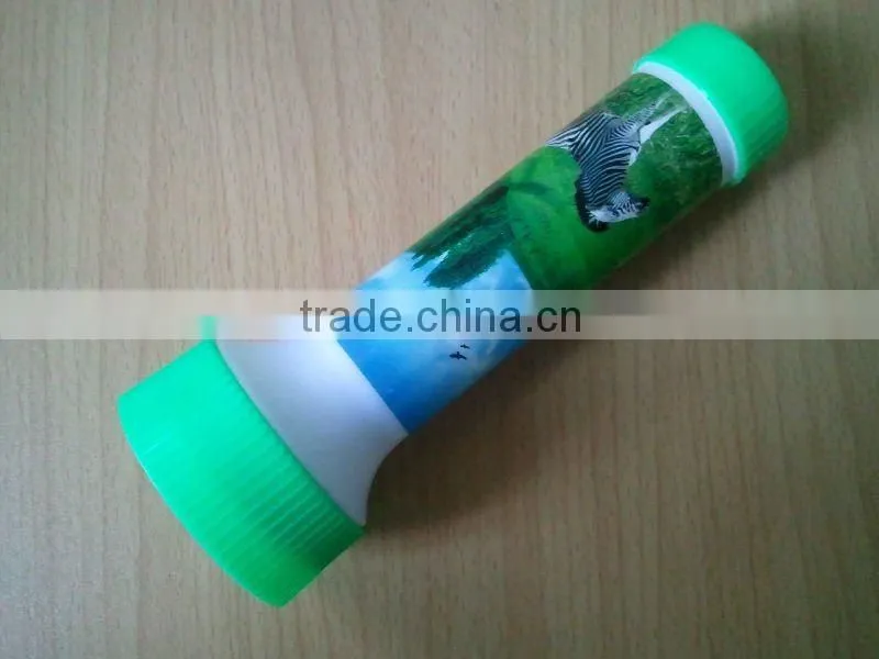 Hot sale in 2012 blister packing led plastic torch