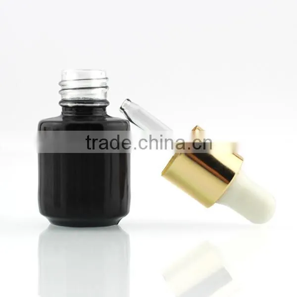 5ml round empty UV gel essential oil bottle with dropper