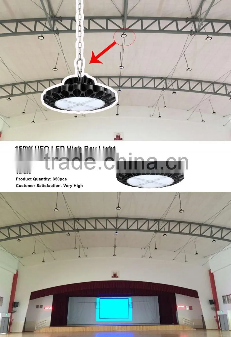 CE and ROHS Certification CE Rohs 140lm w cool white Nichia Osram chip 150w 120w led high bay light