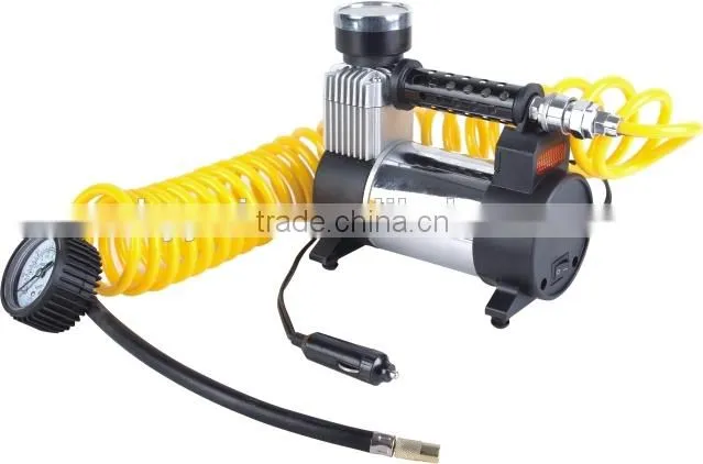 (WIN-740) DC 12v portable air compressor with LED light for car