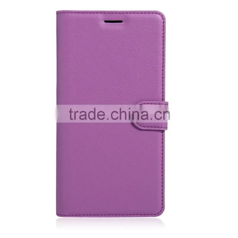 PU Leather Card Case Leather Mobile Back Cover Case For Sony C6