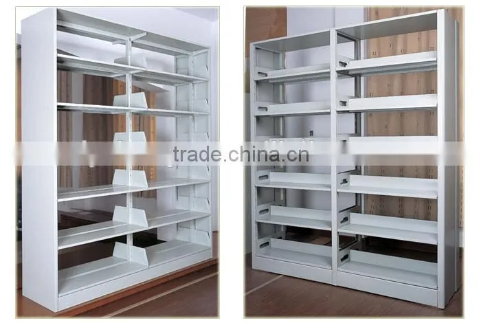 Luoyang library furniture book shelf,steel bookcase for export